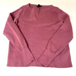 J Crew Women’s Size Medium Pullover Sweater Pastel Pink Wool Blend H2779 #0583